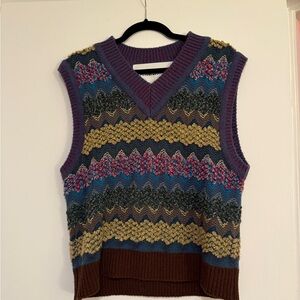 ANDERSSON BELL Multicolor Knit Sweater Vest